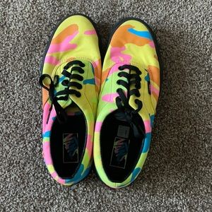 Multicolor camo vans